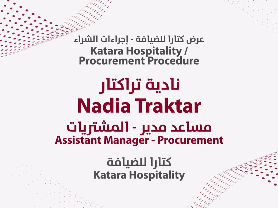 Procurement Procedure - Katara Hospitality